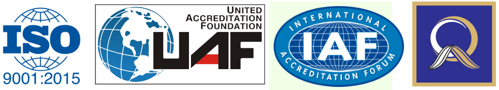 ISO 9001:2015, UAF, IAF certifications